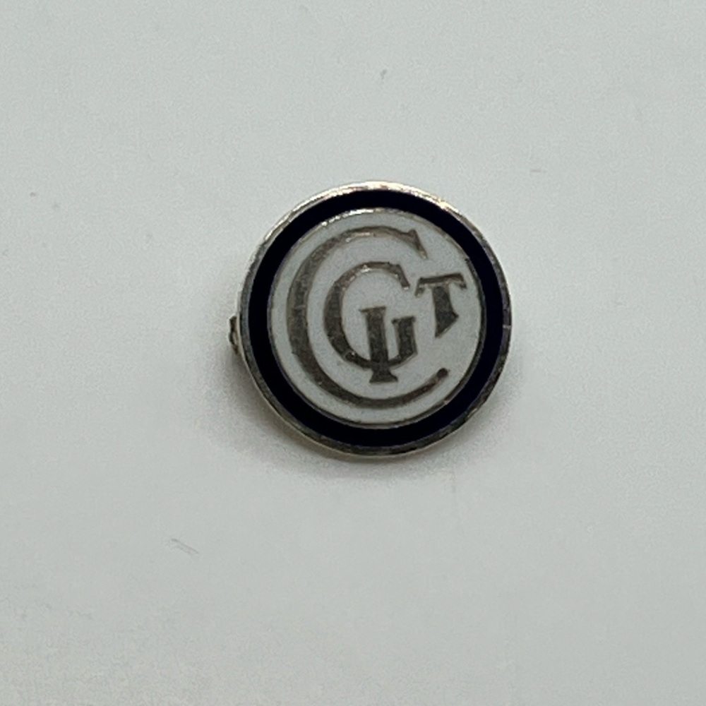 Vtg Birks 925 Sterling Silver & Enamel Canadian Girls in Training CGIT Pin